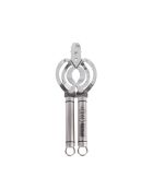 Zilveren ovale potopener/flesopener - 25,9x8,9x1,5 cm