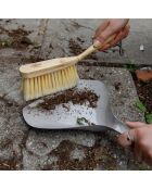 Ensemble pelle et balayette traditionnelles gris - 7x22x36 cm