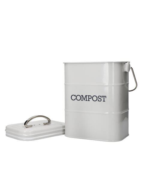 Französischer grauer Kompostbehälter - 14x19x24 cm