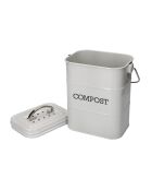 Französischer grauer Kompostbehälter - 14x19x24 cm