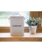 Französischer grauer Kompostbehälter - 14x19x24 cm