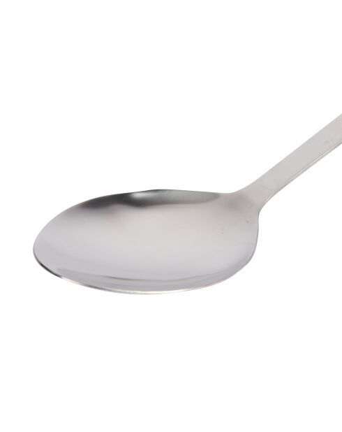 Professioneller ovaler silberner Kochlöffel - 34,5 x 7,4 x 5,2 cm