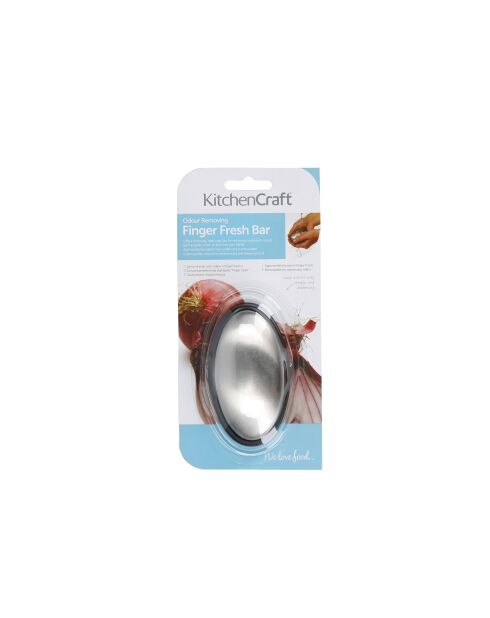 Zilveren koelbalk voor vingers - 10,7x6x3 cm