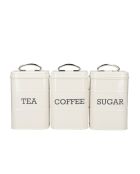 Caja de regalo: cajas antiguas de azúcar para té, café y crema - 9x9x18 cm