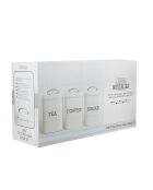 Caja de regalo: cajas antiguas de azúcar para té, café y crema - 9x9x18 cm