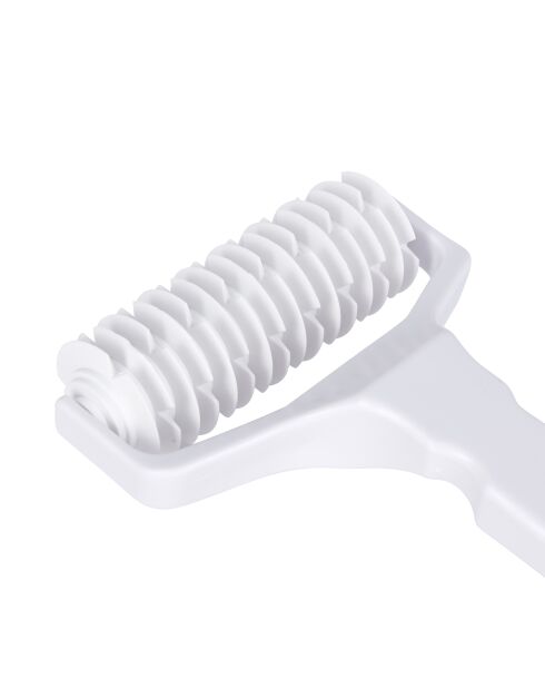 Rouleau à pâtisserie blanc à treillis – 12,4x20x3,9 cm