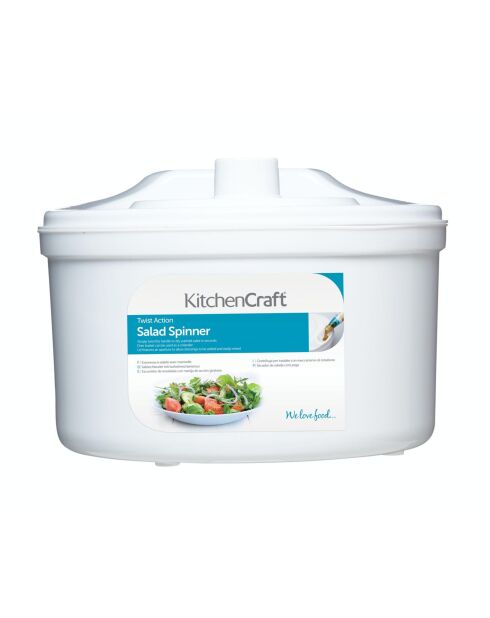 Witte slacentrifuge - 22,5x22,5x15,7 cm