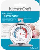 Thermomètre de réfrigérateur argenté - 4.4x 6.6x7.8 cm