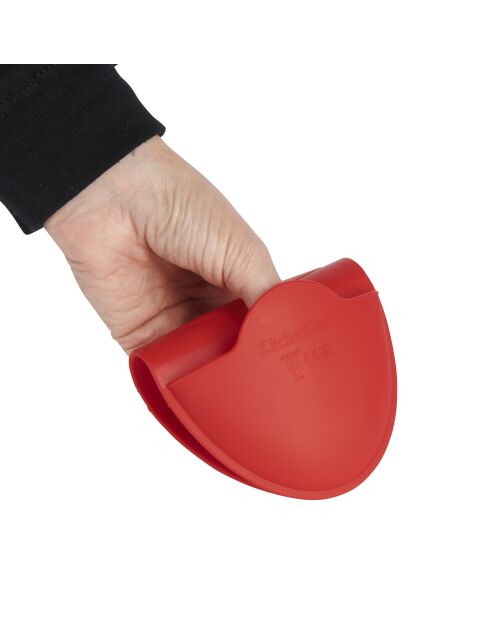 Roter Silikon-Ofenhandschuh - 17,5 x 14 x 5 cm