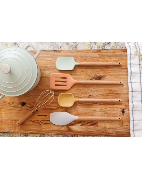 Set van 5 veelkleurige siliconen gebruiksvoorwerpen - 34,1x21x5,5 cm