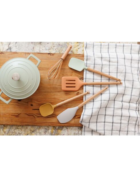 Ensemble d'ustensiles en silicone lot de 5 multicolores - 34.1x21x5.5 cm