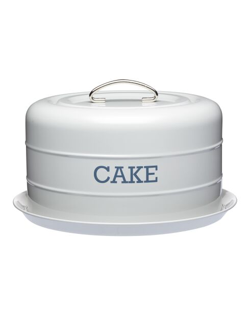 Caja para tartas curva gris francesa - 29x29x17 cm