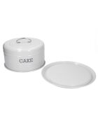 Caja para tartas curva gris francesa - 29x29x17 cm