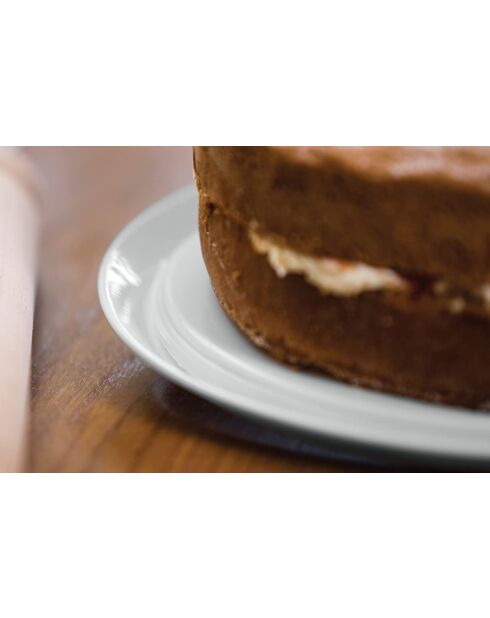 Caja para tartas curva gris francesa - 29x29x17 cm