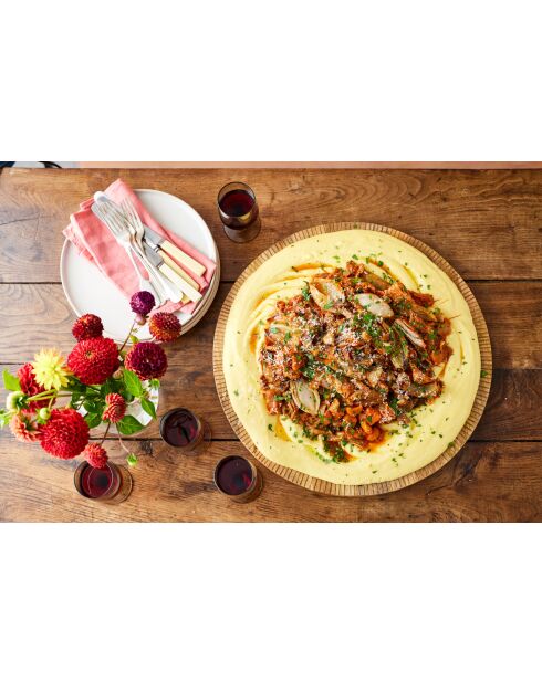 FSC-gecertificeerde multifunctionele houten plank - 48x48x2 cm