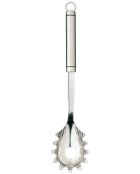 Pala ovalada para espaguetis de acero inoxidable plateada - 31x7x5 cm