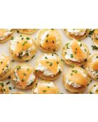 Poêle à blinis en fonte à 7 trous noir - 35.5x24x5 cm