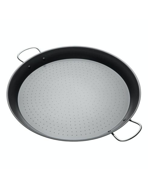 Poêle à paella méditerranéenne World of Flavours noir - 55.1x46x5 cm