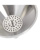 Embudo de 13 cm con filtro plateado extraíble, 14,8 x 12,8 x 11,3 cm