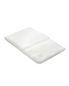 Witte huisgemaakte botermousseline — 90x90x0,5 cm