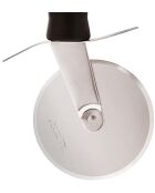 Coupe-pizza avec manche en nylon noir - 28.1x10x2.2 cm