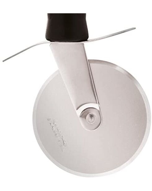 Coupe-pizza avec manche en nylon noir - 28.1x10x2.2 cm