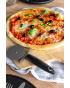 Coupe-pizza avec manche en nylon noir - 28.1x10x2.2 cm