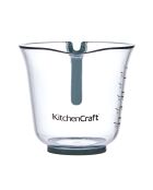 Juego de 3 jarras medidoras, jarras apilables con asas verdes y azules y boquillas para verter, 15,1 x 19 x 14 cm