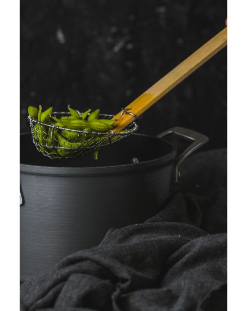 World of Flavours oosterse bamboeschimmer in hout - 12,5x12,5x33 cm