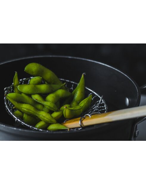 World of Flavours oosterse bamboeschimmer in hout - 12,5x12,5x33 cm