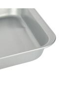 Plat à rôtir antiadhésif argenté - 41 cmx28,5 cm - 41x28x5 cm