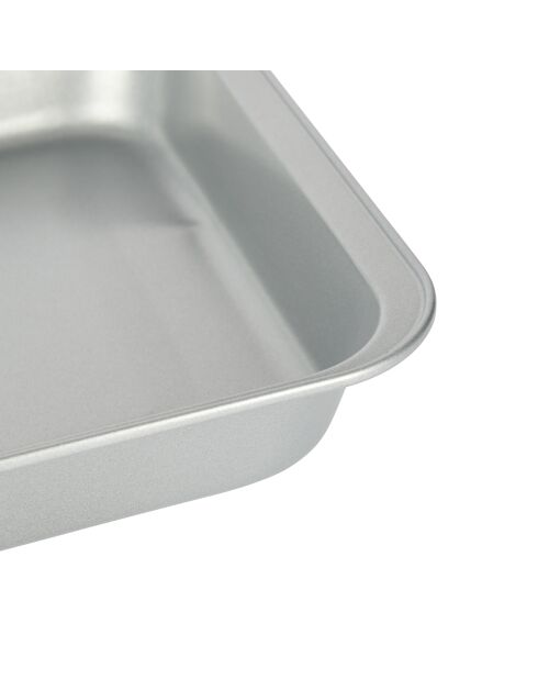 Plat à rôtir antiadhésif argenté - 41 cmx28,5 cm - 41x28x5 cm
