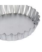 Set di sei stampi per tartellette con fondo argentato rimovibile, 10 cm di diametro, - 10x10x3 cm