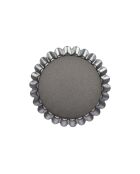 Set di sei stampi per tartellette con fondo argentato rimovibile, 10 cm di diametro, - 10x10x3 cm