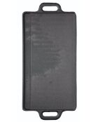 Plancha Deluxe de hierro fundido gris - 45,5x23x2 cm