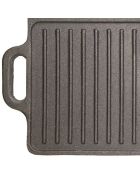 Plancha Deluxe de hierro fundido gris - 45,5x23x2 cm