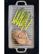 Plancha Deluxe de hierro fundido gris - 45,5x23x2 cm