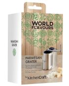World of Flavours Italiaanse parmezaanse rasp zilver - 5x10,5x15 cm
