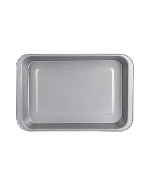 Plat à rôtir antiadhésif gris 37,5 cmx25 cm - 37.5x25x4.5 cm