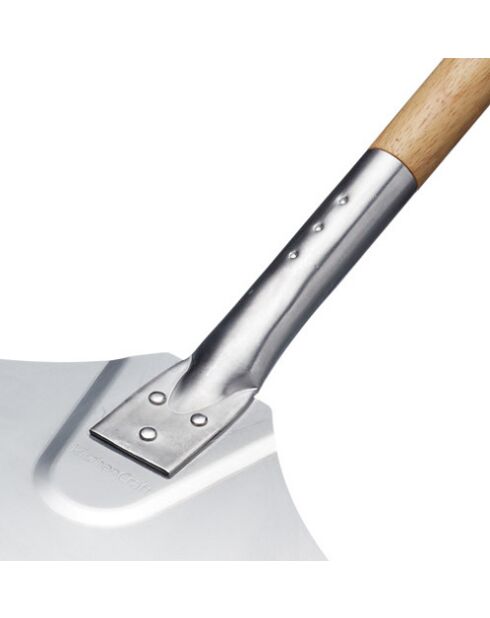 Pelle à pizza traditionnelle italienne « World of Flavours », argenté – 63x30,7x3 cm