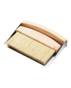 Houten schep en tafelborstel - 16x11x4 cm