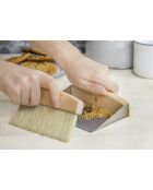 Houten schep en tafelborstel - 16x11x4 cm