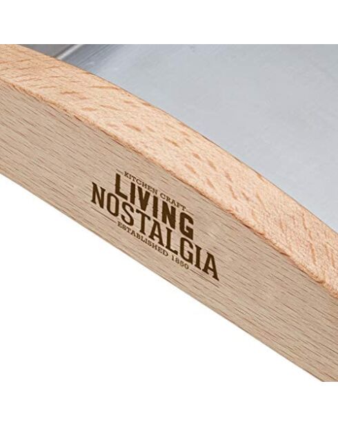 Houten schep en tafelborstel - 16x11x4 cm