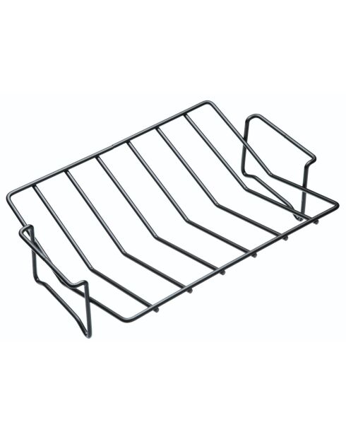 Grille de rôtissage antiadhésive gris - 32.1x21.8x9.8 cm