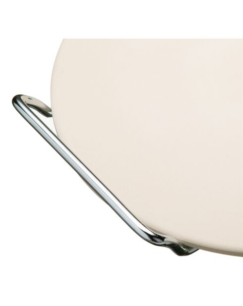 Pizzastein aus Gusseisen 27 cm, schwarzer Stahl - 30x28x0,5 cm