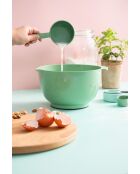 Set van 12 stuks voor het mengen en meten van groen/blauw - 24x29x14 cm