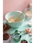 Set van 12 stuks voor het mengen en meten van groen/blauw - 24x29x14 cm