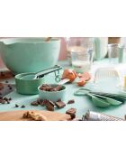 Set van 12 stuks voor het mengen en meten van groen/blauw - 24x29x14 cm