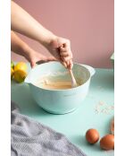 Set van 12 stuks voor het mengen en meten van groen/blauw - 24x29x14 cm