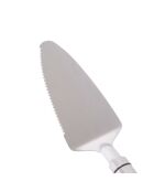 Professionele ovale zilveren taartschep van roestvrij staal - 26x5,7x2,7 cm